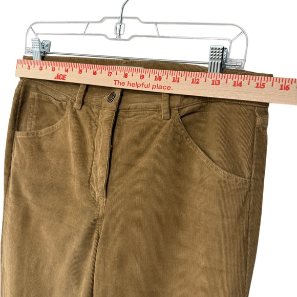 NEW! Nili Lotan 6 Celia Bootcut CORDUROY Pants Mid Rise Bootcut Camel Tan - Picture 6 of 9